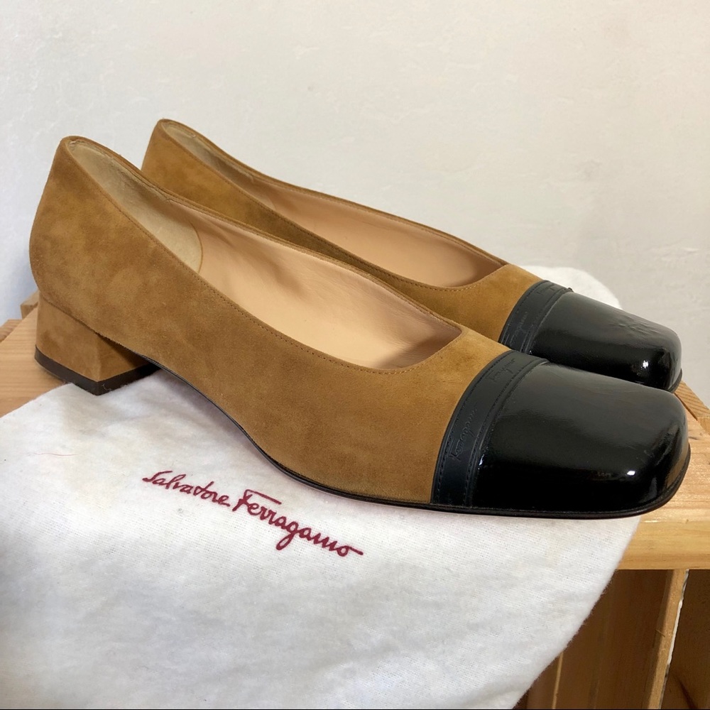Ferragamo suede pumps - NWOT